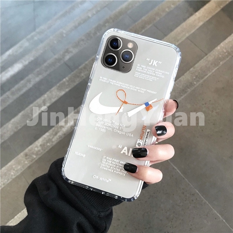 Casing Transparan Desain Nike Air Drop Untuk Iphone 6 6s 7 8 Plus X Xs Max Xr I11 Promax Shopee Indonesia