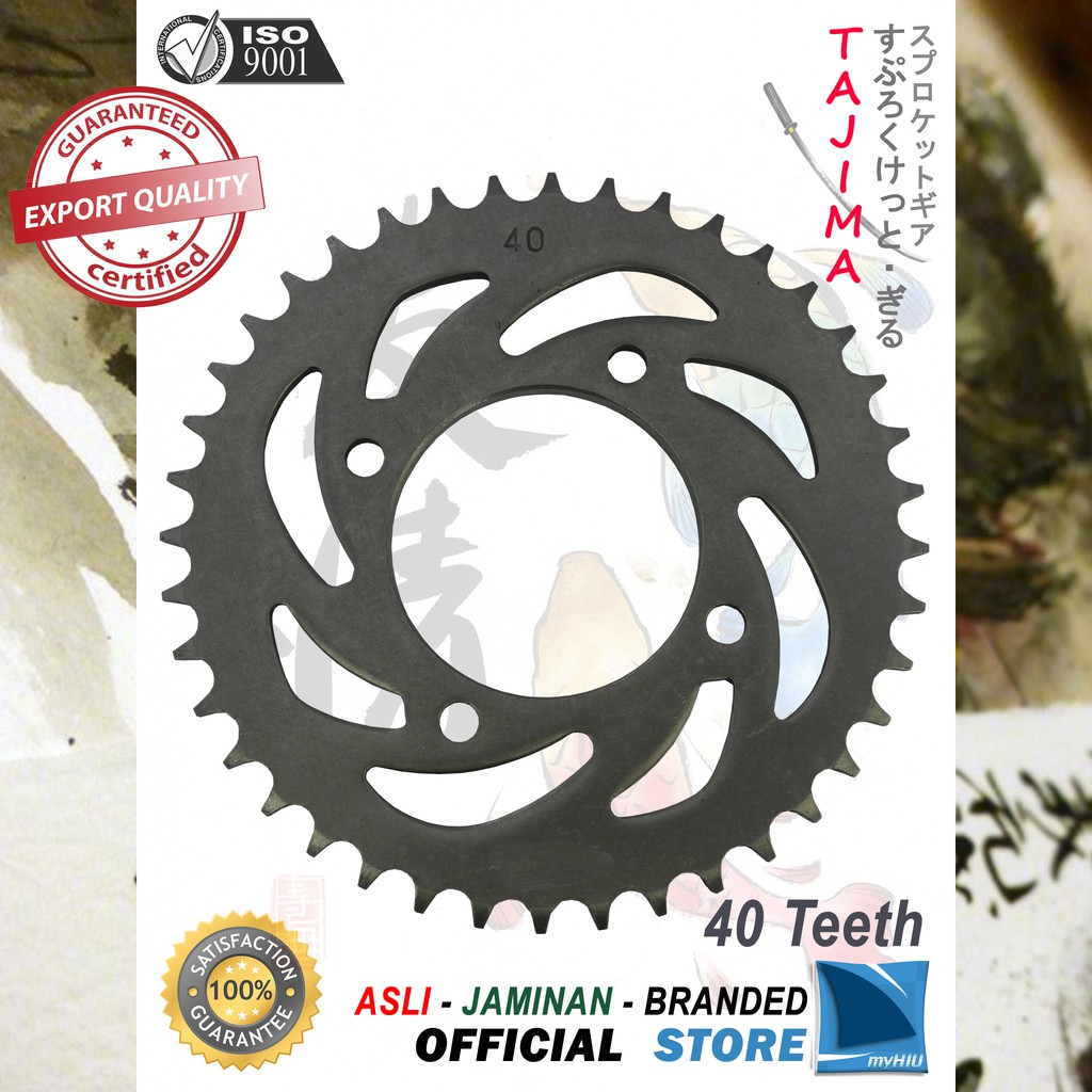 Gigi Tarik 39T ~ 41T YAMAHA Force FI - Injection Gir Belakang - Rear Sprocket Gear TAJIMA