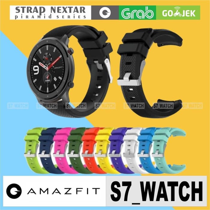 STRAP XIAOMI AMAZFIT GTR 47 mm - Gelang smartwatch 22 mm - Merah