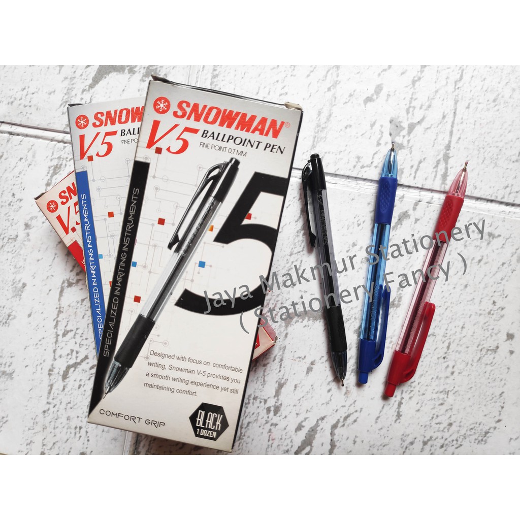 

Pen Snowman V5 0.7mm (1 lusin)