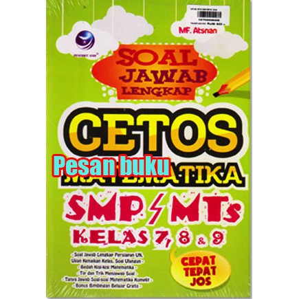 Buku Soal Jawab Lengkap Cetos Matematika Smp Mts Kelas 7 8 Dan 9 40 Cep Shopee Indonesia