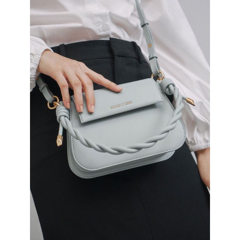 CK Twist Top Handle Bag