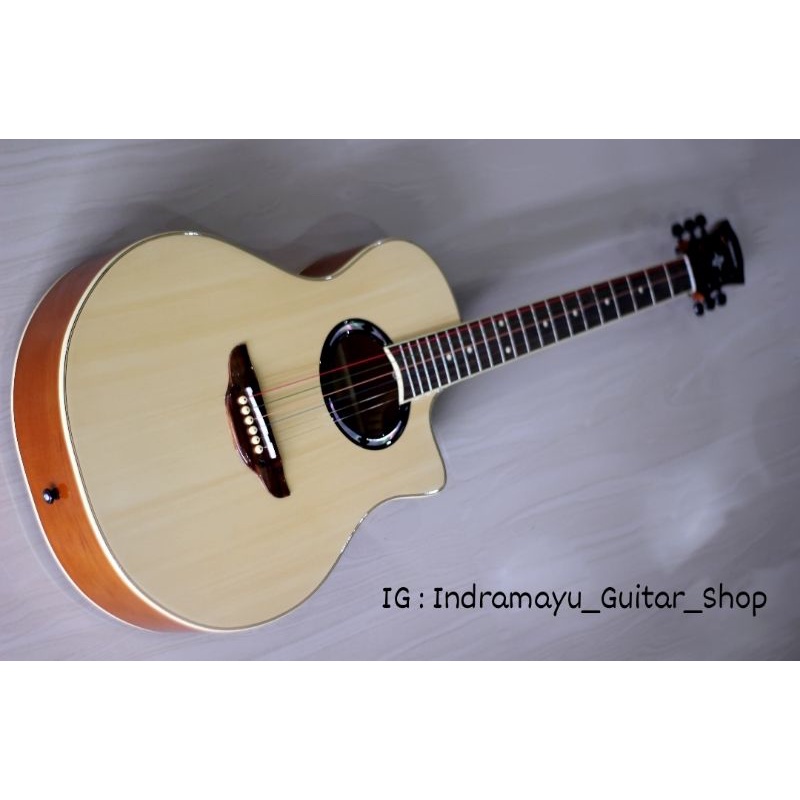 Gitar Akustik Yamaha APX 500ii Custom ( BONUS LENGKAP ) FREE PACKING KAYU Handmade Murah High Qualit