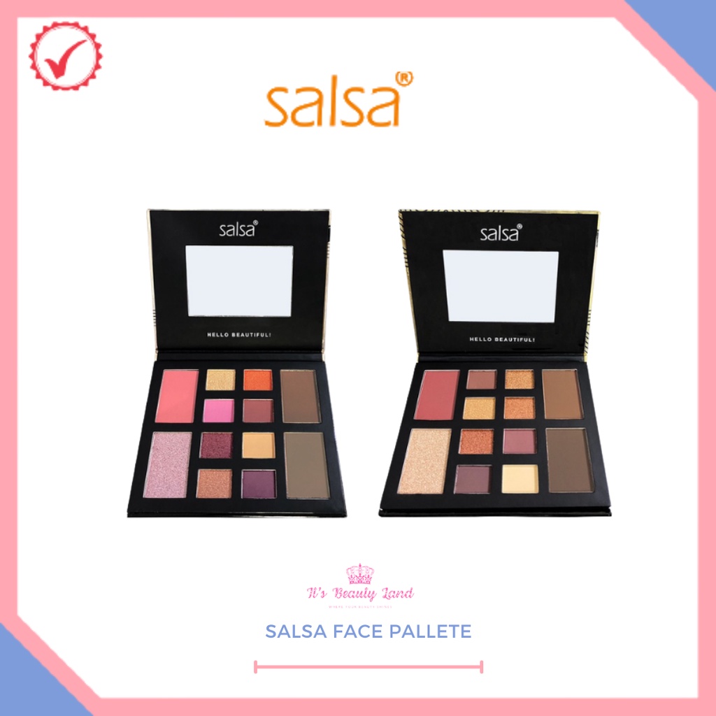 SALSA Rhapsody Face Palette / Palet Eyeshadow / Blush On / Countour / Highlighter