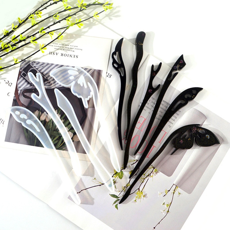 Siy 16pcs Cetakan Jepit Rambut Kreatif Bahan Silikon