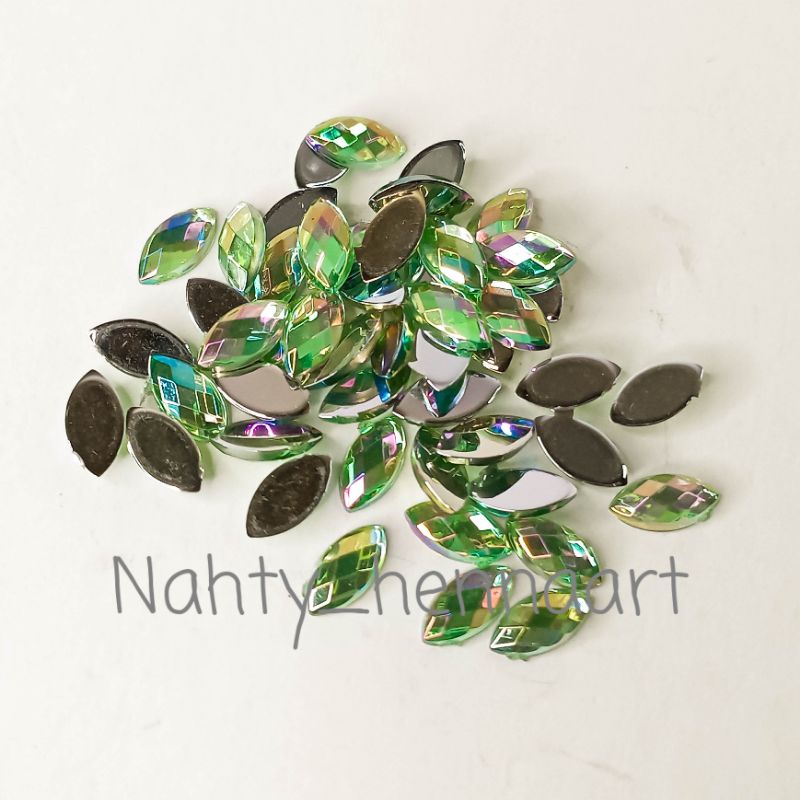 Gems Henna Runcing | Gems Henna Eyeshape | Gems Runcing Warna