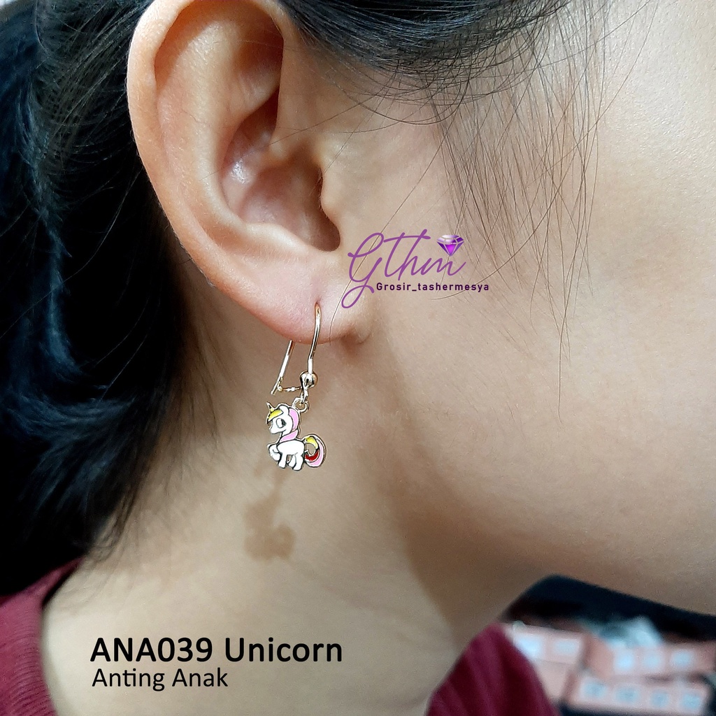 Anting Anak Unicorn Anti Karat Perhiasan fashion import model hook ana039 gthm