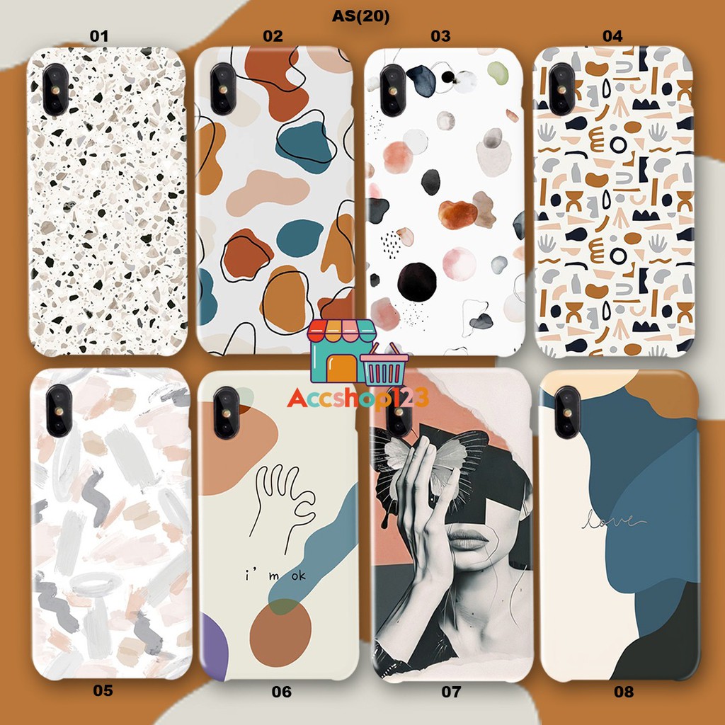 [AS20] Case    Casing Silikon Hardcase Gambar Abstrak Art