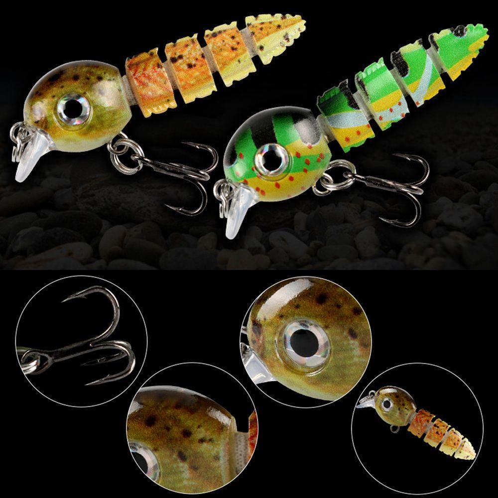 Top Muli-Tergabung Memancing Umpan 3.9G 5.5cm Crankbaits Tackle Musim Dingin Memancing Ikan Hooks