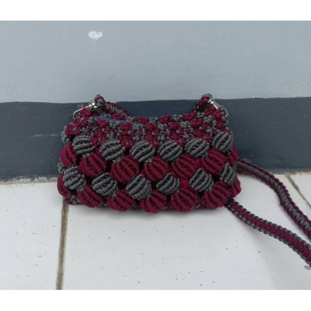 Tas tali kur motif kerang
