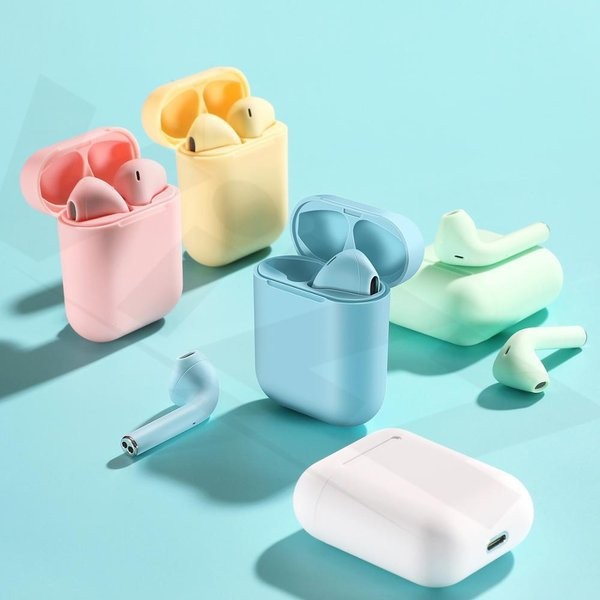 Headset Bluetooth Inpods i12 Macaron Touch Control V5.0