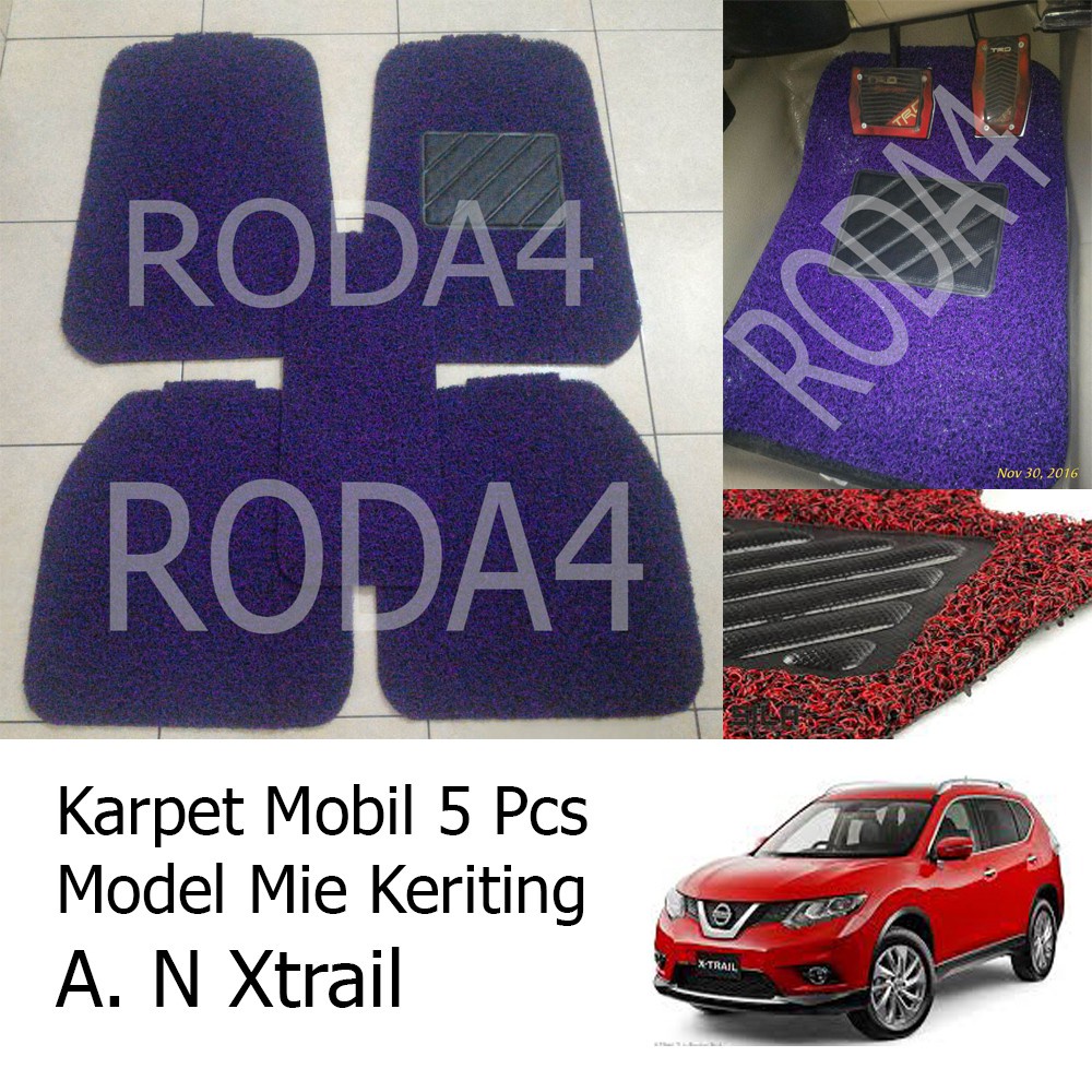 Karpet Mobil / Car Carpet / Floor Mats Universal Model Mie Keriting All New Xtrail 2014