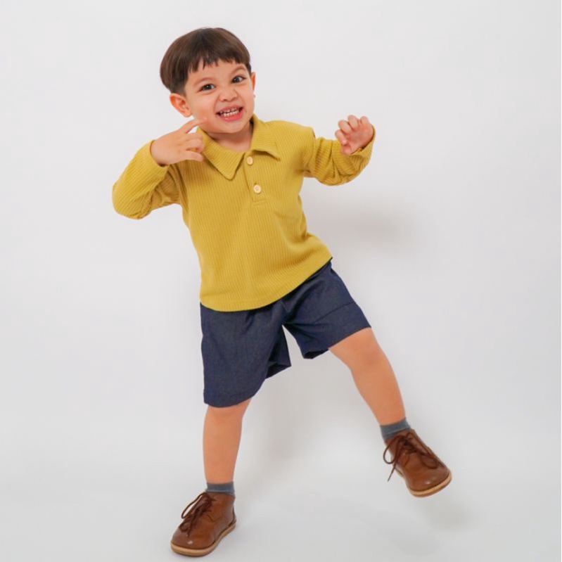 HARRY Atasan Kemeja Baju Berkerah Anak Laki - Laki