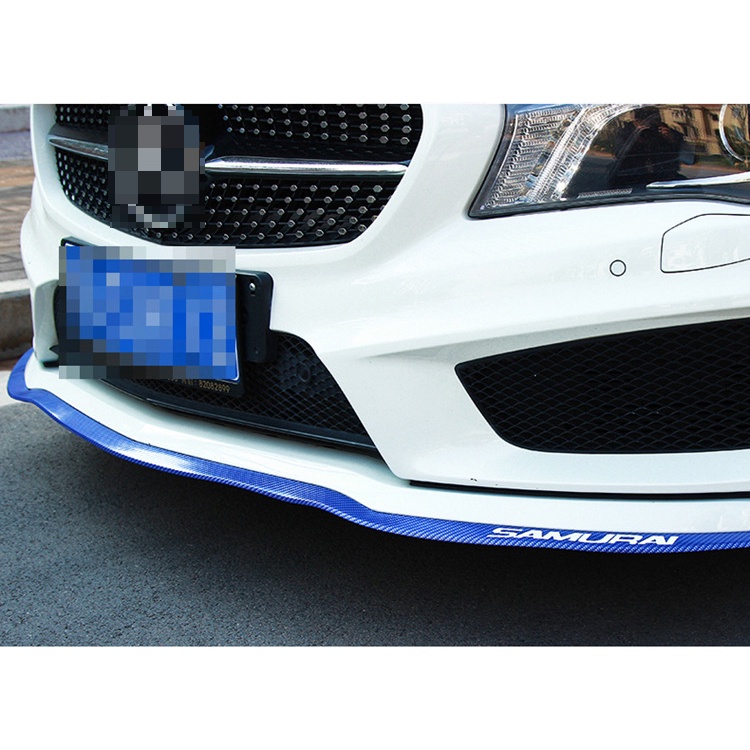 Stiker Carbon Fiber Anti Collision Strip Bumper Mobil 2.5 Meter