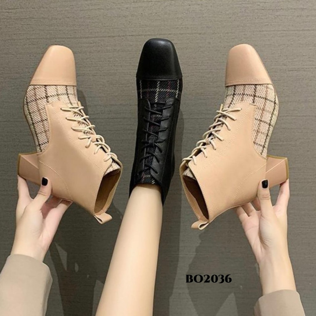 WYN  SEPATU BOOTS WANITA HEELS BO2036