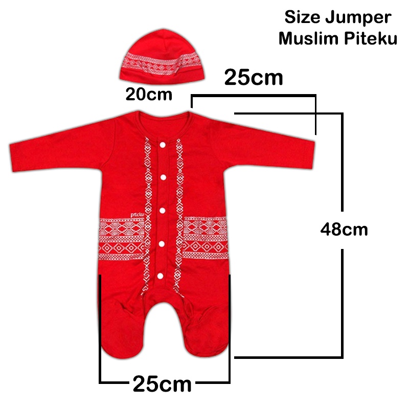 Jumper Koko Baju Muslim Bayi Laki Laki Baju Koko Bayi Newborn Piteku Baby Wear