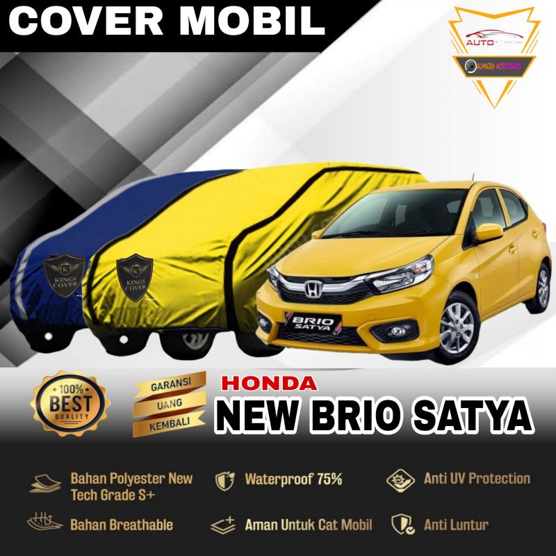 Cover Body Mobil New Brio Satya 2016 2017 2018 Sarung Mobil Honda Brio Mantel Kerudung Mobil Tutupan Pelindung  Urban Mobil Honda New abrio