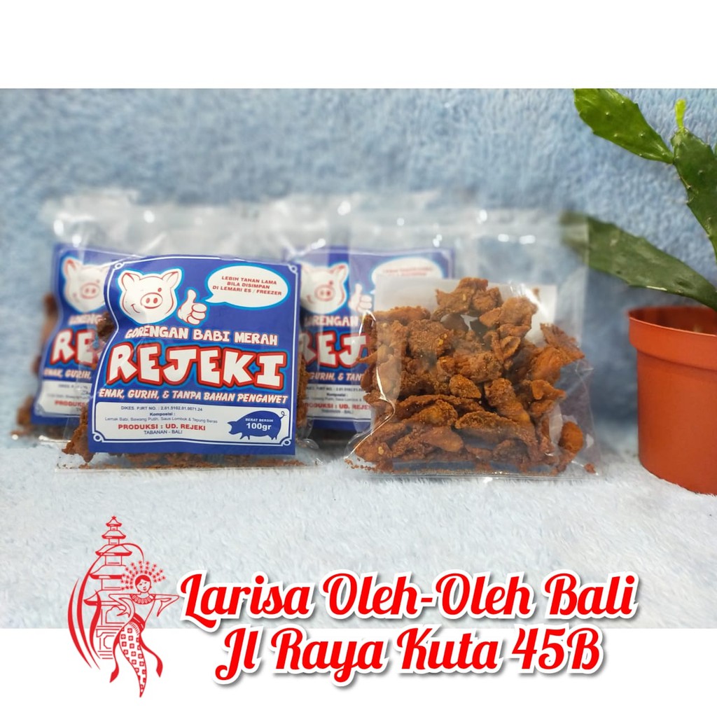 

Gorengan Babi Merah 100gr Khas Bali- Rejeki