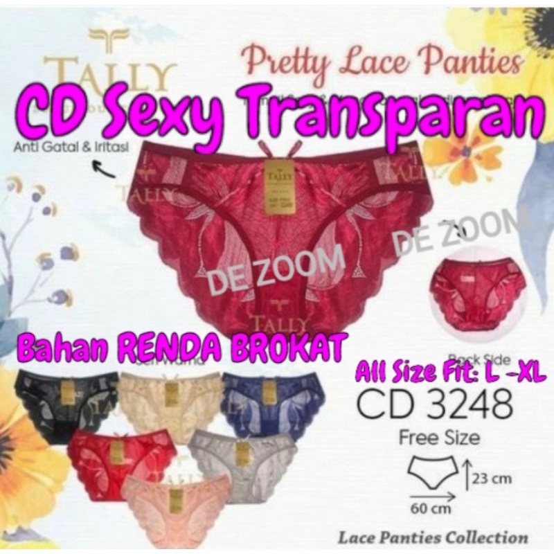 CD Sexy Transparan Tally 3248 Melar sampai uk L-XL