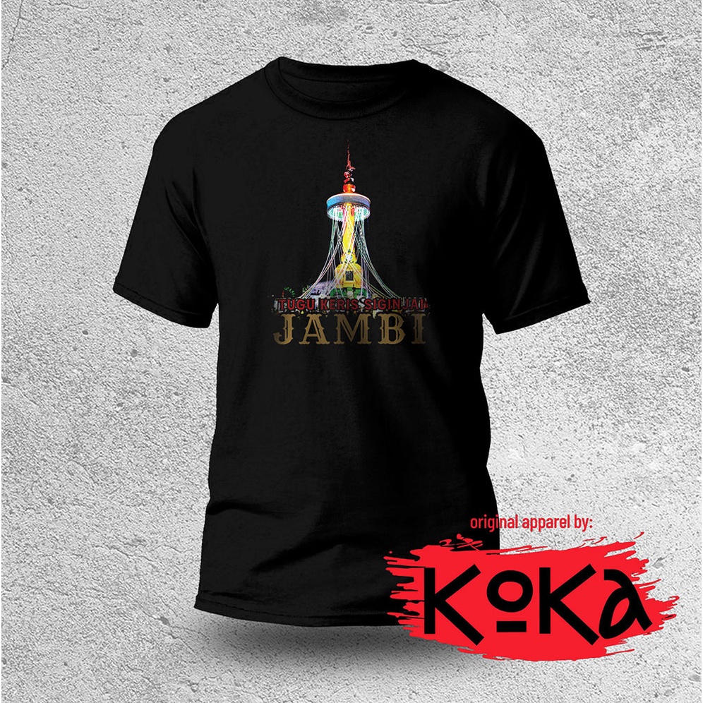 T-Shirt Distro Premium - TUGU KERIS  - Kaos Khas JAMBI - JMB1