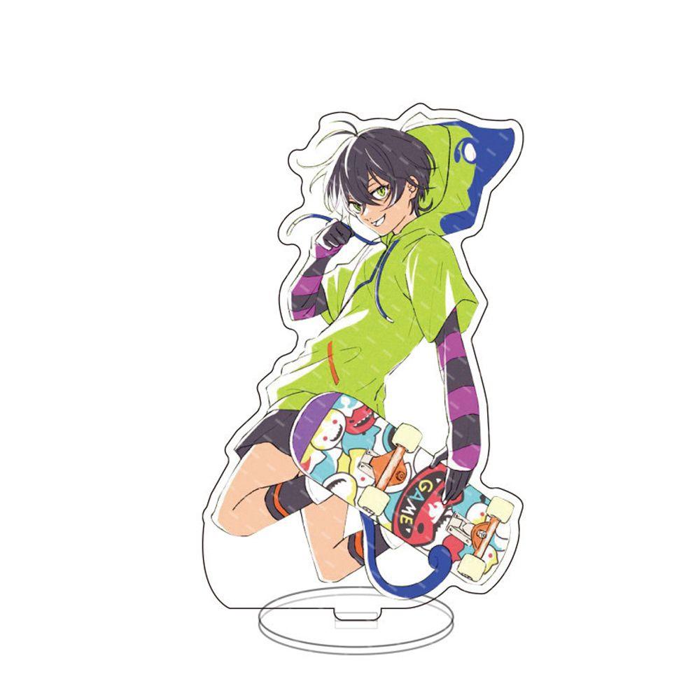 Lanfy Anime SK8 Stand Akrilik Dekorasi Rumah Anak Model Figure Jepang Desktop Decor Collection Collectible Model Tokoh Anime Figure Cosplay Mainan