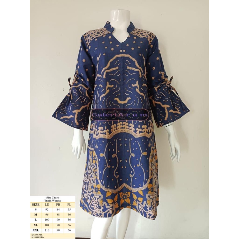GaleriArum Baju Batik Baju Tunik Wanita Lengan Panjang Modern Premium Wanita //Baju Batik Wanita//Ba