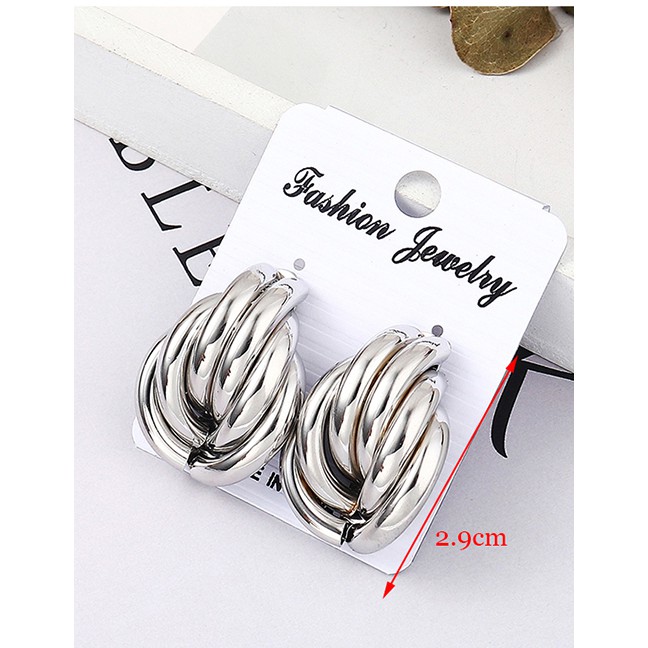 LRC Anting Tusuk Fashion Kc Inflatable Earrings Y61807