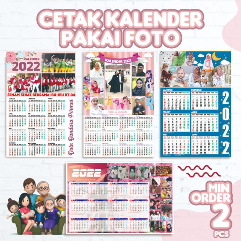 

KALENDER 2022 PAKAI FOTO | Kalender Custome | kalender toko 2022