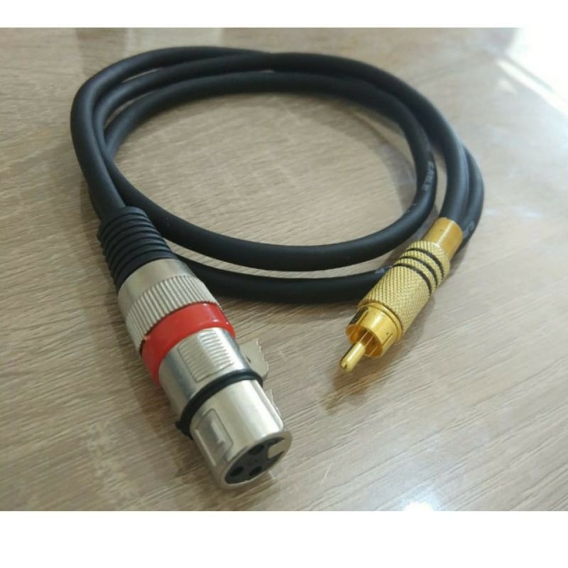 KABEL XLR Female to RCA