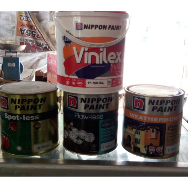  Cat  Tembok Nippon Paint Vinilex spotless flawless dan 