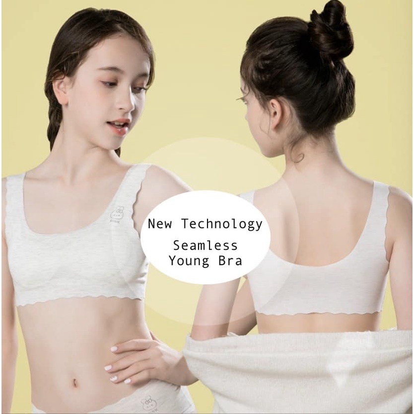 MINISET SEAMLESS BRA ANAK REMAJA WANITA IMPOR