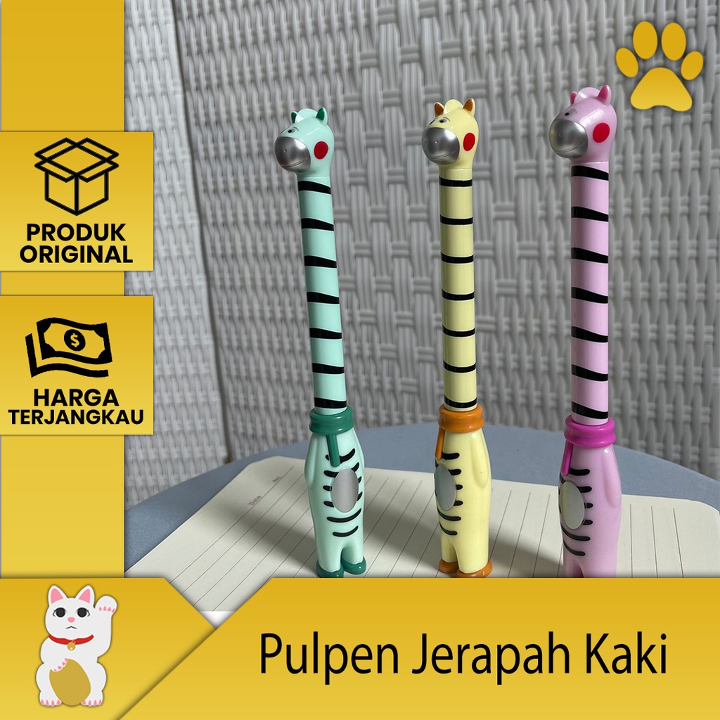 

[Luckyfortuna88] Pulpen Jerapah Kaki Motif Loreng Pen Jerapah kaki motif loreng lucu murah Alat tulis perlengkapan kantor alat tulis kantor alat tulis sekolah