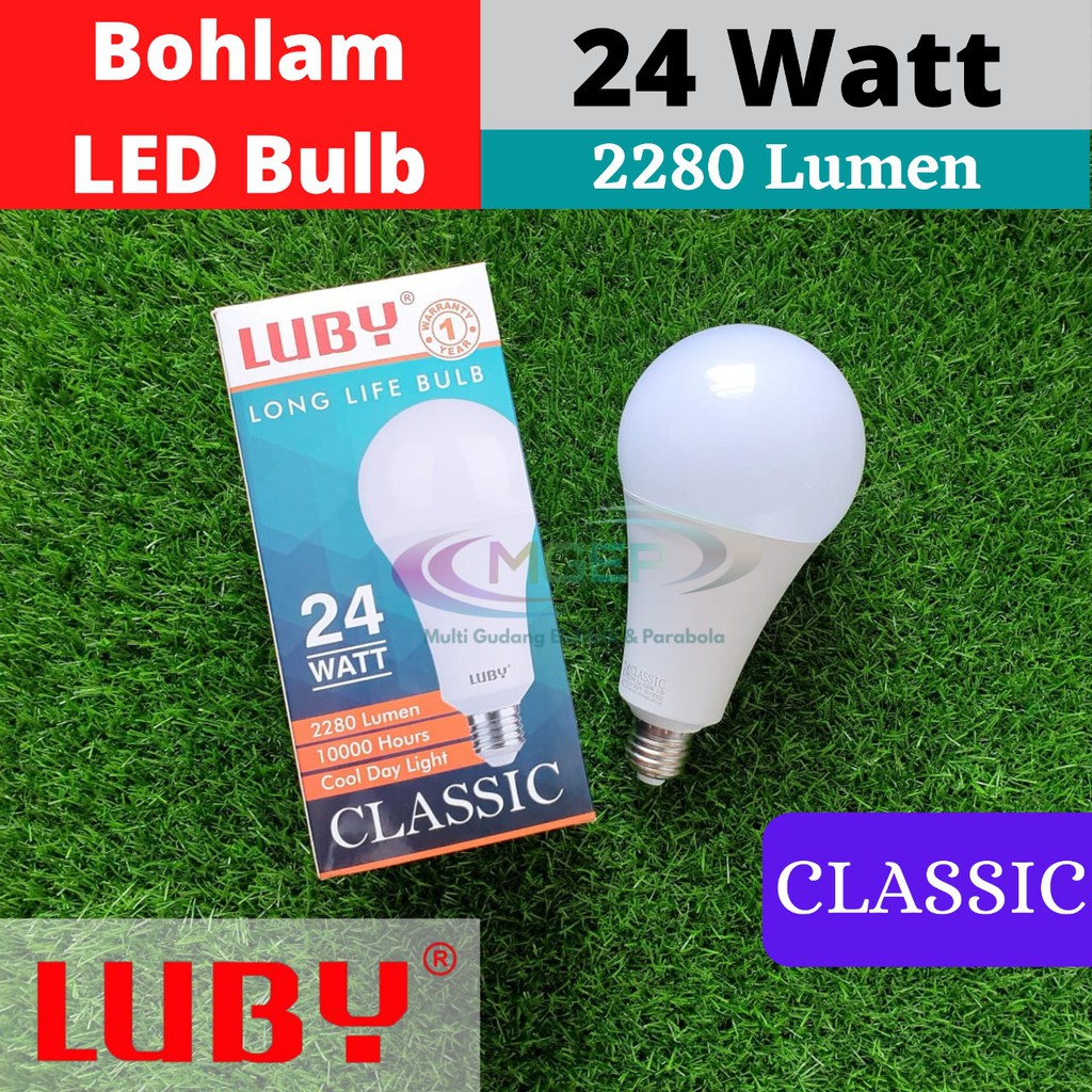 Lampu Bohlam Luby Classic LED 24 Watt LED Bulb