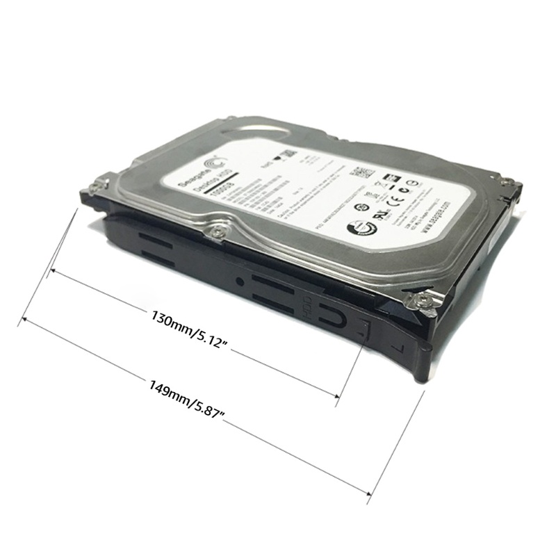 Bt 5pak Chassis Hardisk Mounting Rel Plastik Chassis Hard Drive Rel, Hitam