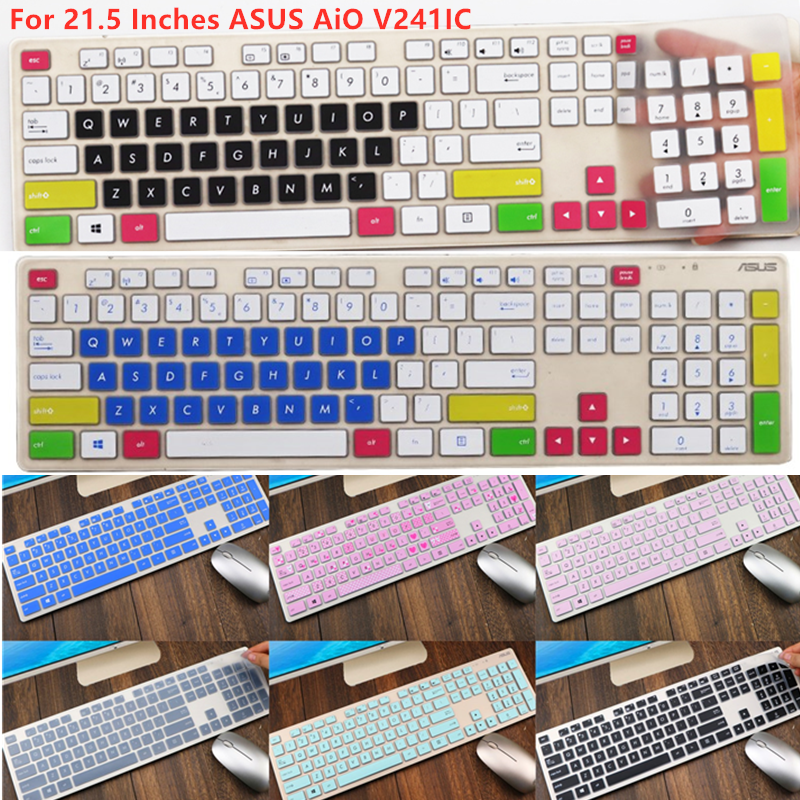 For 21.5 Inches ASUS AiO V241IC I3 8130U Soft Ultra-thin Silicone Laptop Keyboard Cover Protector