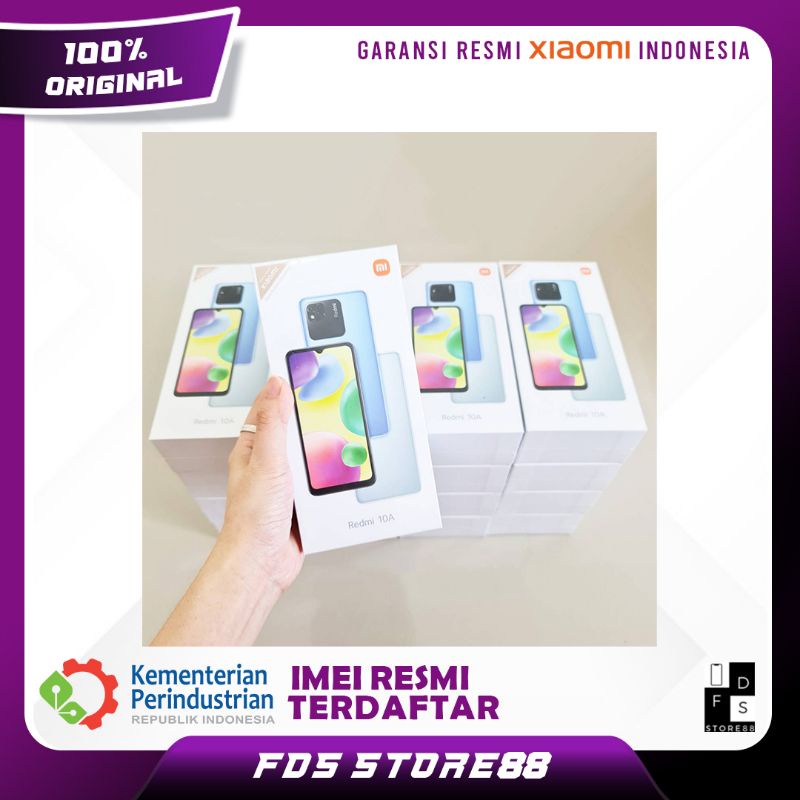Redmi 10A 3/32 GB 3/64 GB Garansi Resmi Indonesia
