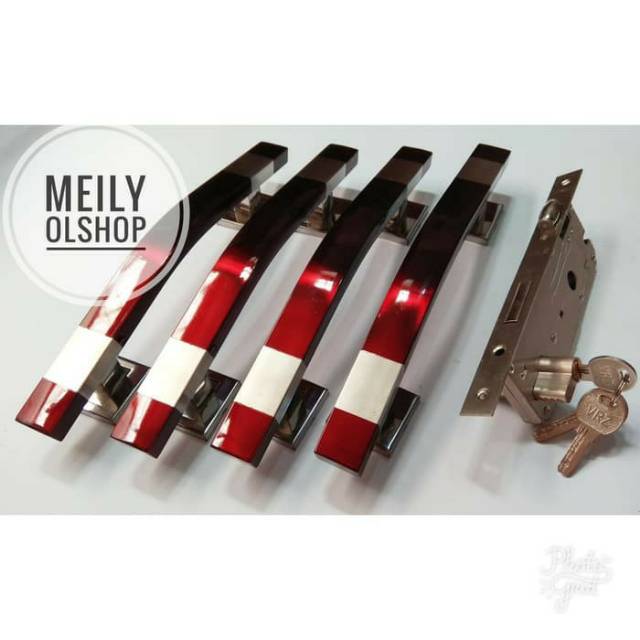 Pullhandle + Bodi Pelor/ Tarikan Pintu + Bodi Kunci/ Kunci Pintu Rumah