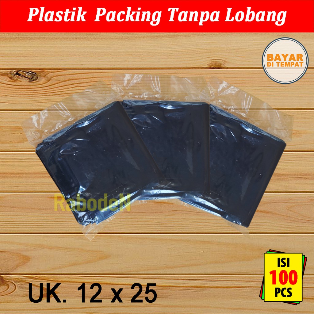 

Plastik Packing Tanpa Plong Ukuran 12 x 25 cm Bahan PE 0.04mm Untuk Packing Accessories dan Lainnya Isi 100 pcs