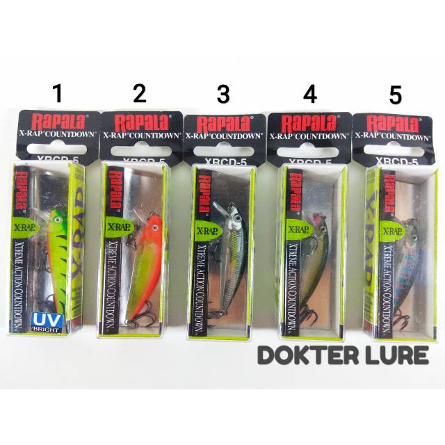 LURE Minnow RAPALA XRCD5 4gr 5cm Sinking Ultralight