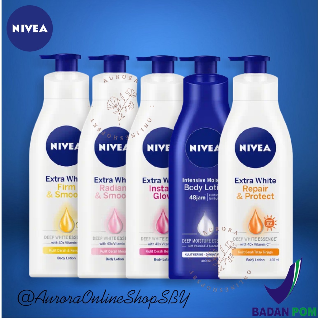 Jual Nivea Extra White Body Lotion 400ml Pump Repair Protect