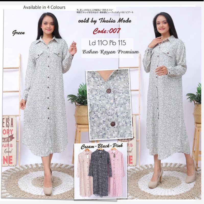 Gamis Tunik Baju Pesta Wanita Lebaran Fashion Murah Terbaru Blus 007