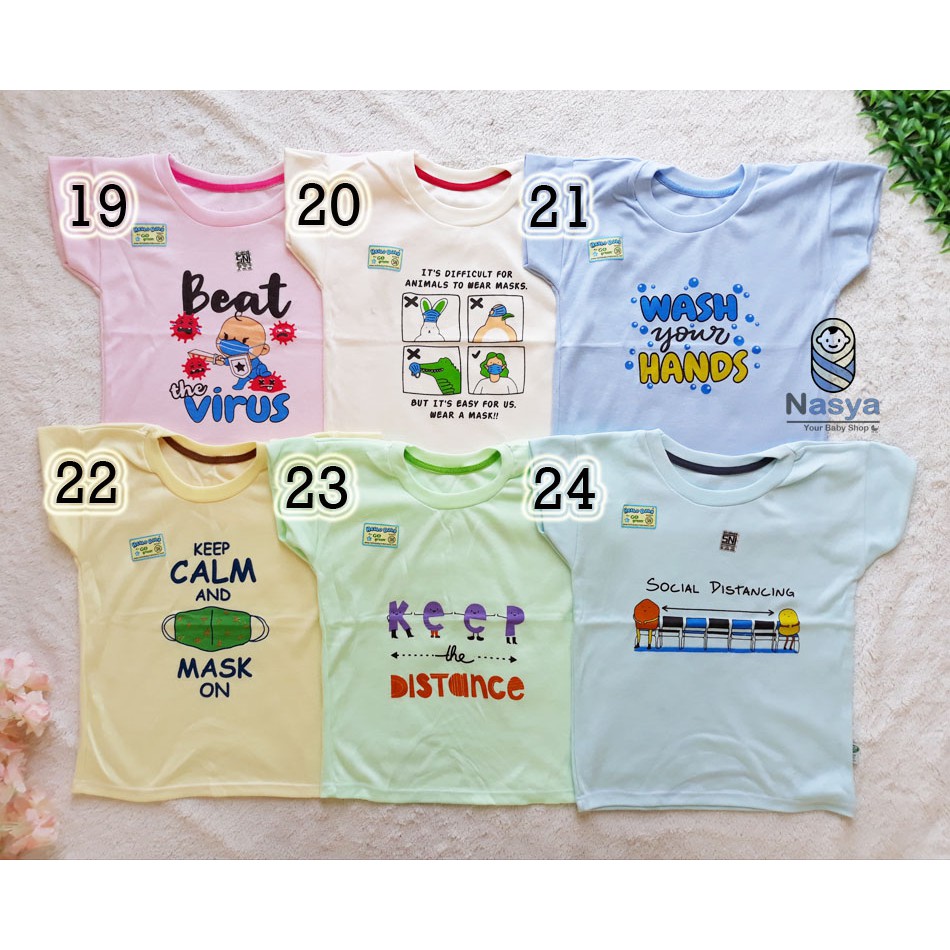 [B-014b] TERBARU !! Kaos Anak Hello Baby MURAH - size XL