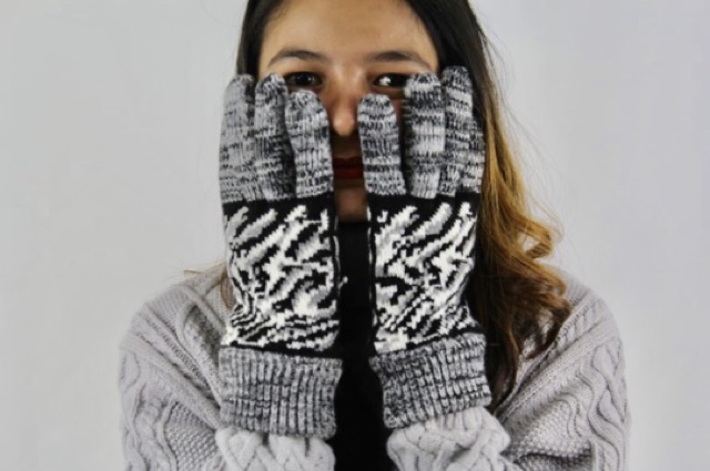 IMPORT Glove Rajut Sarung Tangan Rajut Wool Glove Winter Snow