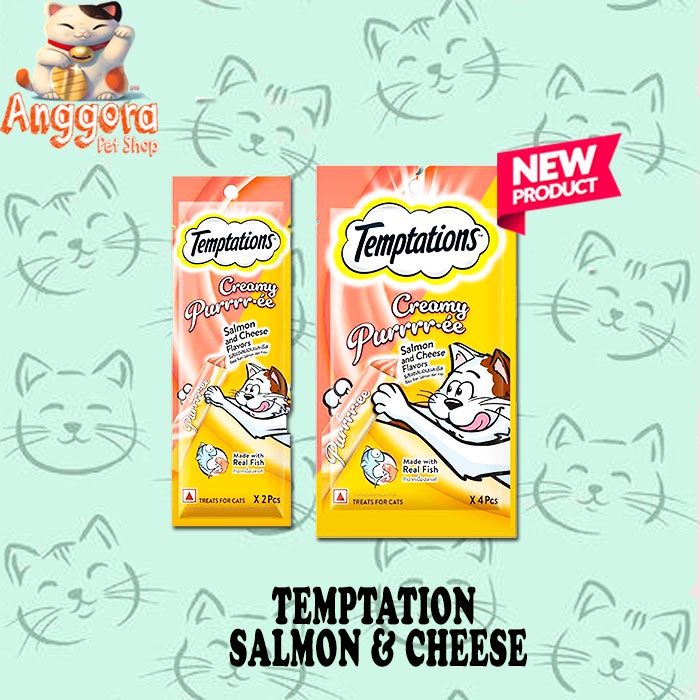 Makanan kucing TEMPTATIONS 85gr Cemilan kucing kering murah dan sehat