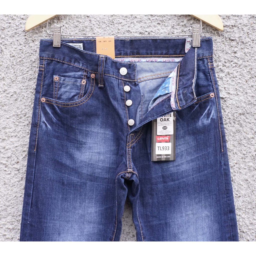 Levi's 501 Made in USA | Jeans Pria | Blue Wash | GRUSA-03