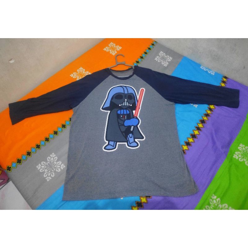 Kaos Raglan Darth Vader Second Brand Original