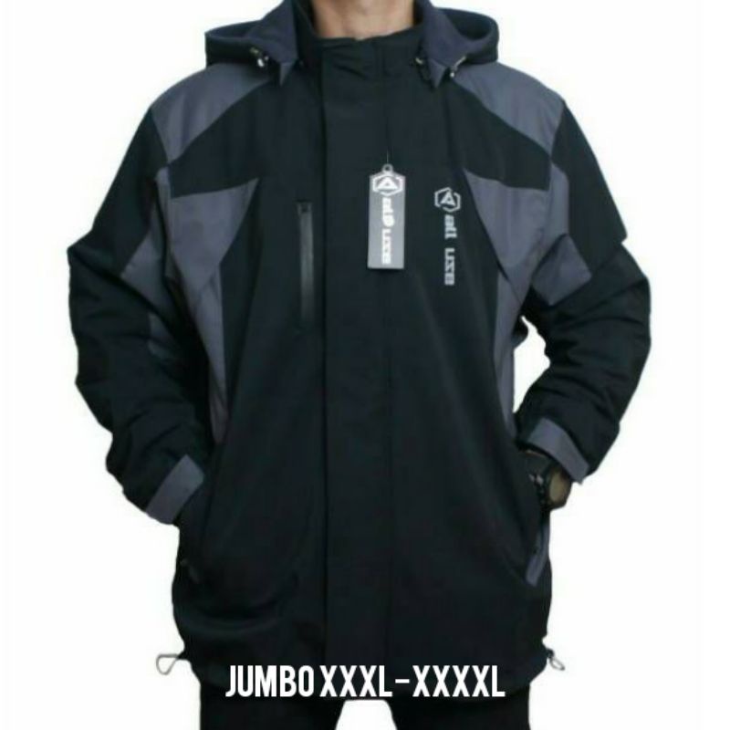 JAKET OUTDOOR JUMBO ALL USE ANTI AIR WATERPROOF JUMBO XXXL-XXXXXL JAKET GUNUNG PRIA ORIGINAL