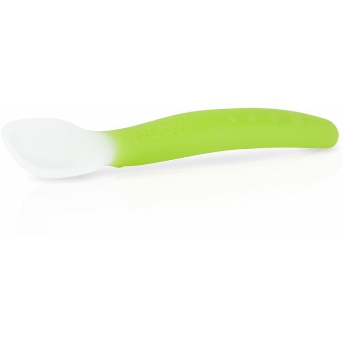 Nuby Garden Fresh Silicone Spoon with Case 4m+ (Tersedia varian warna)