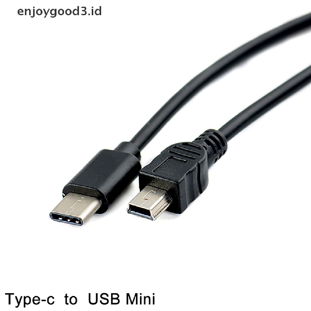 (Rready Stock) Adaptor Converter Kabel USB Type C Male Ke Mini-B Male (ID)