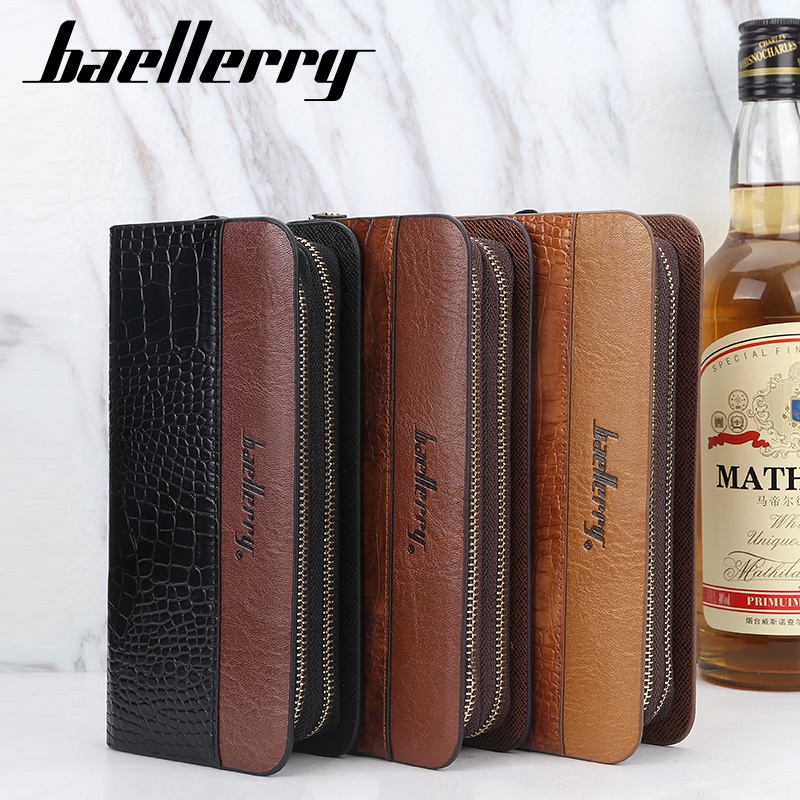 BAELLERRY S6332 Dompet Pria Panjang Bahan Kulit PU Leather Premium WATCHKITE WKOS